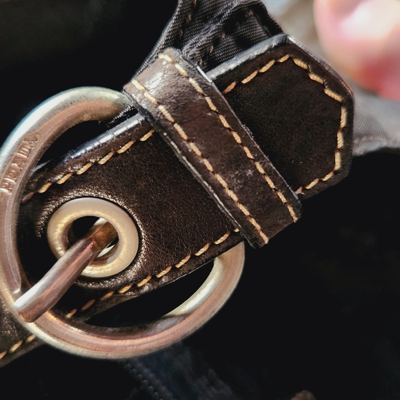 Prada Black Nylon Satchel Style Handmade Vintage Circa 90's - Picture 4 of 10